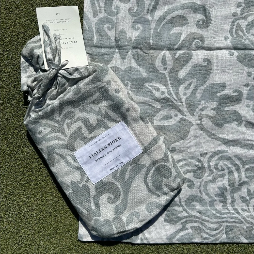 NWT Restoration Hardware Italian Fiore Standard Sham, Set of 2